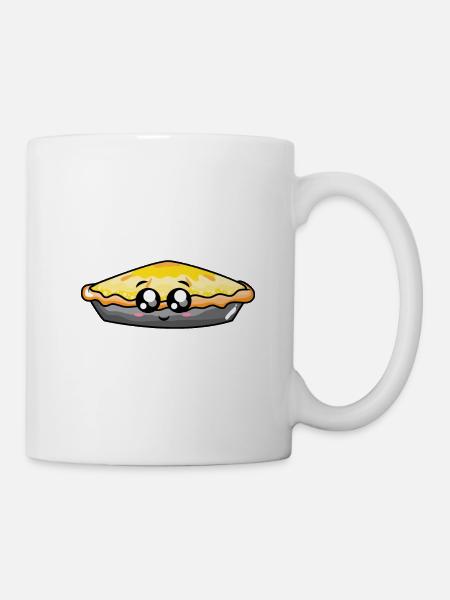 Delicious apple pie cartoon - Mug - white