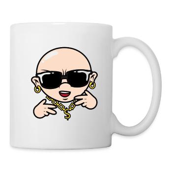 Bald Hip Hop Guy - Tasse - Weiß - Rechts