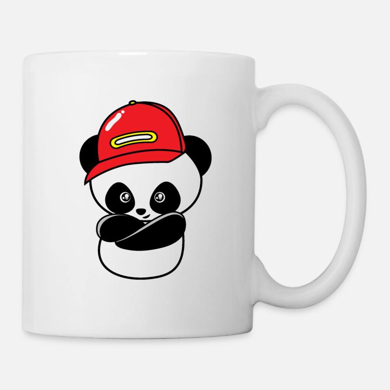 Kühle Hip Hop-Panda - Tasse - Weiß