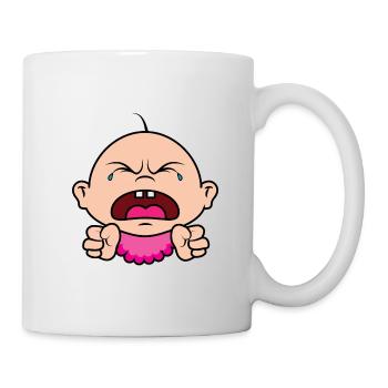 Schreiendes Baby - Tasse - Weiß - Rechts