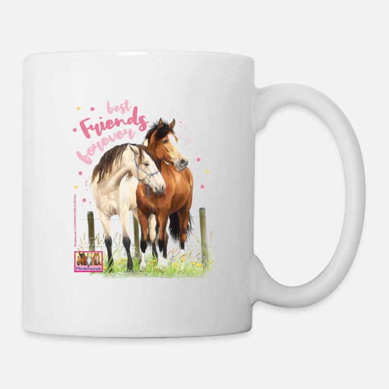 Pferdefreunde Best Friends Forever - Tasse - Weiß