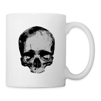 Totenkopf / Skull / Schädel - Tasse - Weiß - Rechts