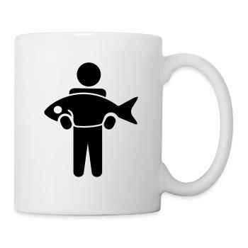Fishermen go fishing - Mug - white - Right