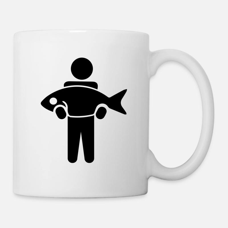 Les pêcheurs vont à la pêche - Mug blanc - blanc