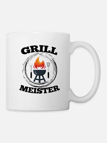 Grillmeister - Tasse - Weiß