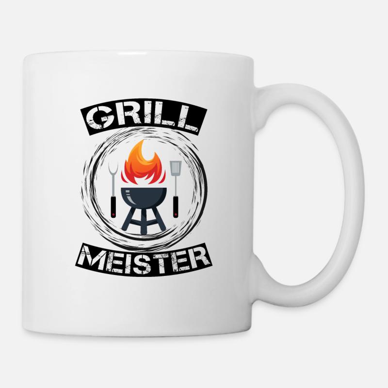 Grillmeister - Tasse - Weiß