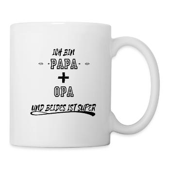Ich bin Papa und Opa - Tasse - Weiß - Rechts
