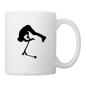 Schwarz Backflip - Tasse - Weiß - Rechts