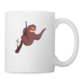 Procrastinating Sloth | Sleeping sloth - Mug - white - Right