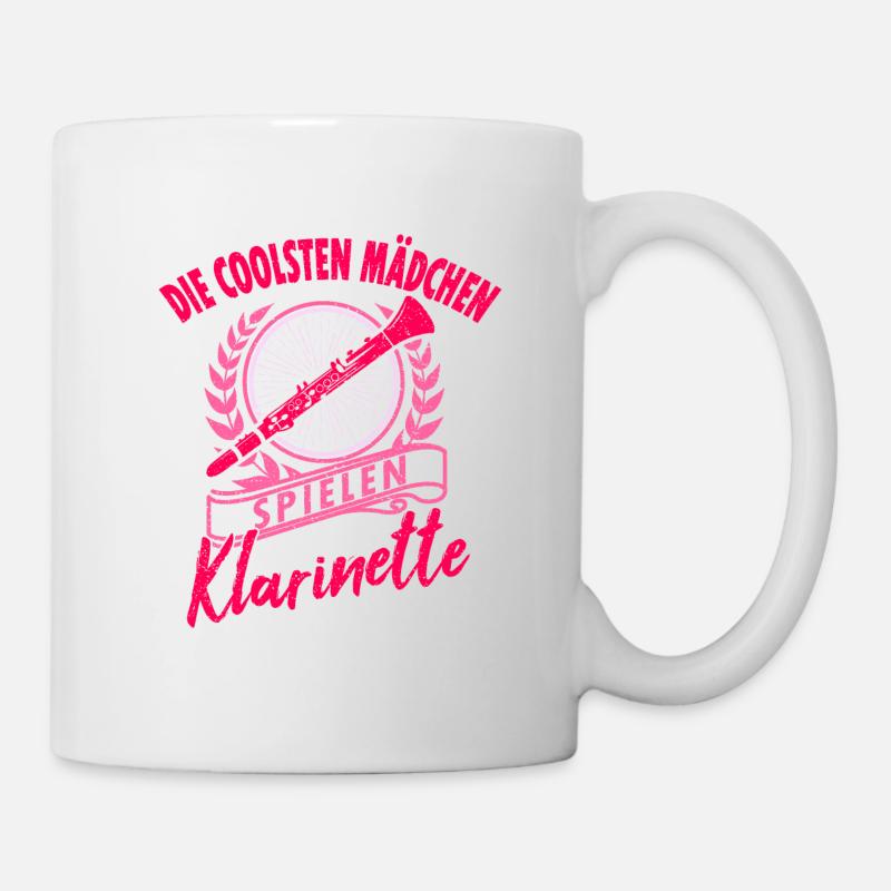 Klarinetten Klarinette Mädchen Geschenkidee - Tasse - Weiß
