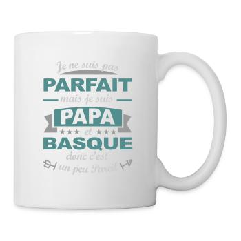 PAPA BASQUE t shirt pays basque - Mug blanc - blanc - Droite