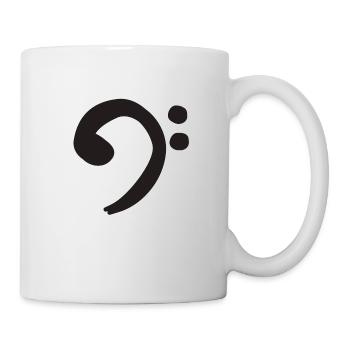 Bass Clef - Black - Mug - white - Right