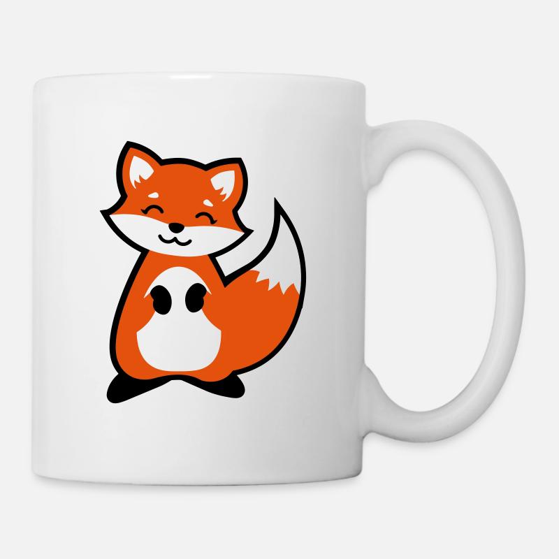Cute fox animal child - Mug - white