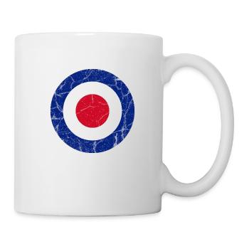 Royal Air Force Roundel Pilot Gift with Cracks - Mug - white - Right