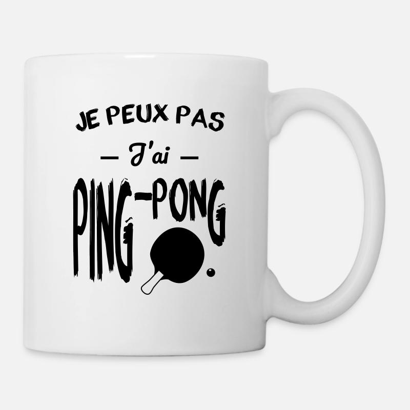 Je peux pas j'ai ping-pong - Mug blanc - blanc
