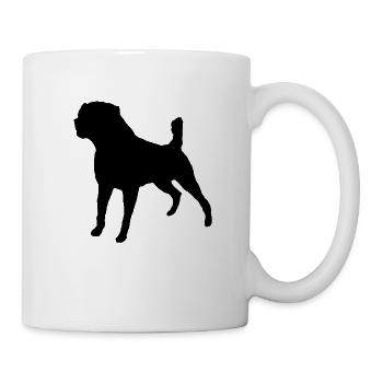 Rottweiler Black Noir - Mug blanc - blanc - Droite