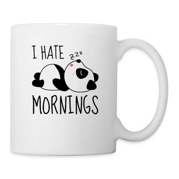 I HATE MORNING - Mug blanc - blanc - Droite