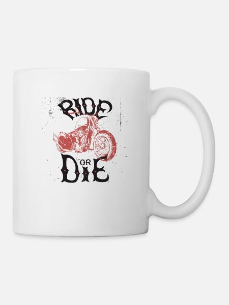 Ride Or Le motorcycle - Mug blanc - blanc
