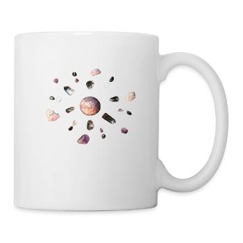 Mandala lila und rosa Steine - Tasse - Weiß - Rechts