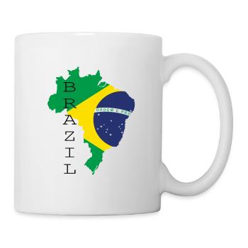 brazil flag flag South America - Mug - white - Right
