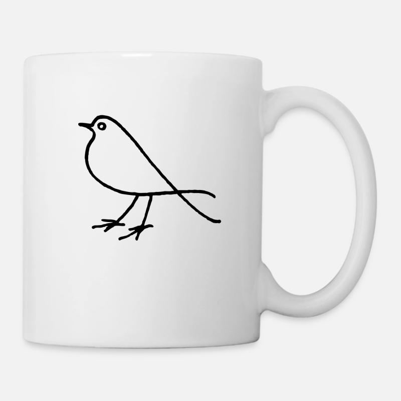 Nur ein Vogel - Tasse - Weiß