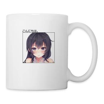 Anime Girl - Konnichiwa - Mug - white - Right