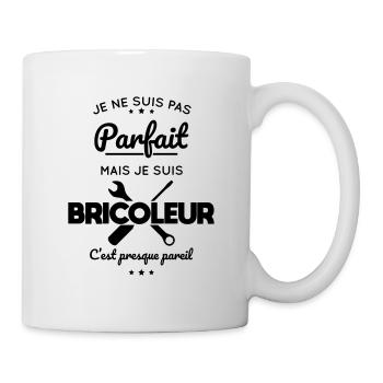 Je ne suis pas parfait mais je suis bricoleur - Mug blanc - blanc - Droite
