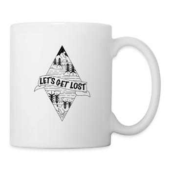 Let’s get Lost // Natur Camping Outdoor Survival - Mug blanc - blanc - Droite