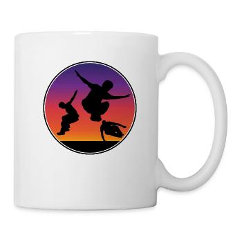 Parkour Extremsportler Parcouring Extremsport - Tasse - Weiß - Rechts