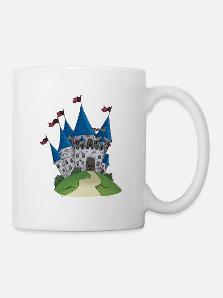 Ritterburg Schloss Ritter Burg - Tasse - Weiß