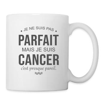 pas parfait mais cancer cadeau anniversaire humour - Mug blanc - blanc - Droite
