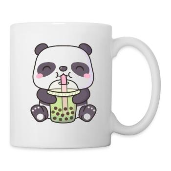 Mignon Panda Bear Boire Matcha Bubble Tea - Mug blanc - blanc - Droite