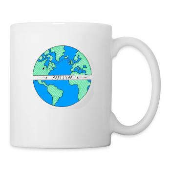 Autism, earth/travel - Tasse - Weiß - Rechts