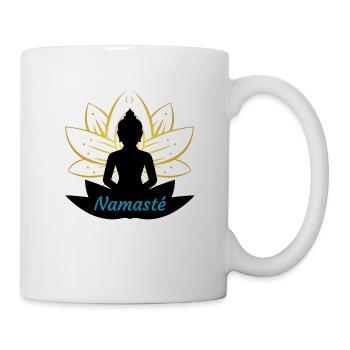 Namasté yoga - Mug blanc - blanc - Droite