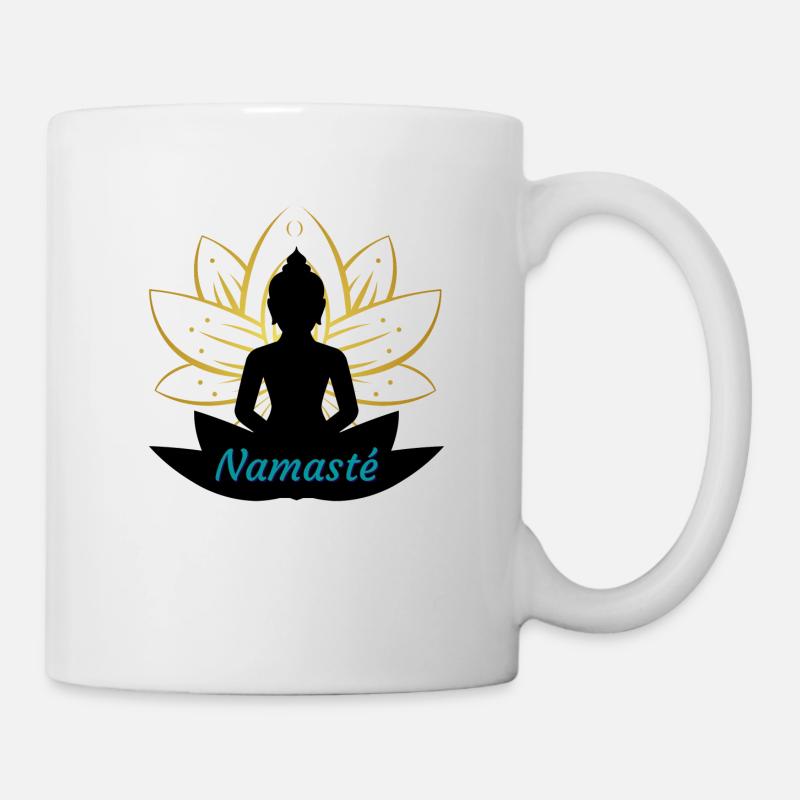 Namasté yoga - Mug blanc - blanc