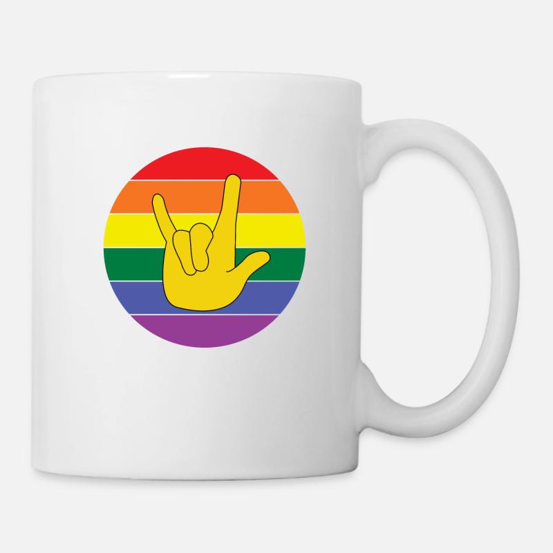 lgbt love - Tasse - Weiß