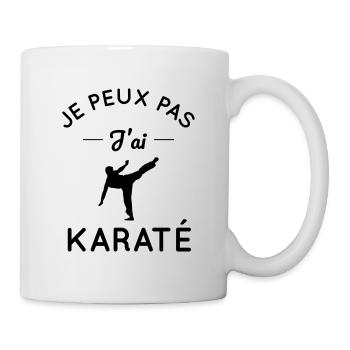 Je peux pas j'ai karaté - Mug blanc - blanc - Droite
