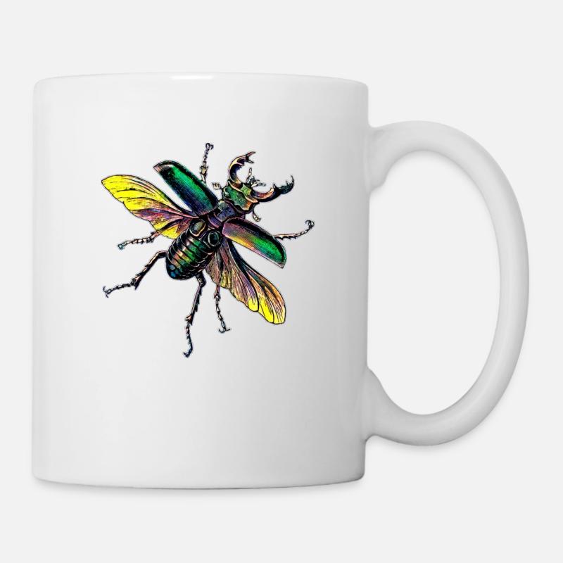 hirschkäfer - Tasse - Weiß
