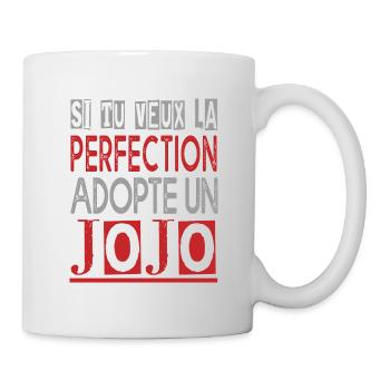 Si tu veux la perfection adopte jojo Drôle Georges - Mug blanc - blanc - Droite