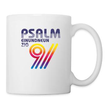 Psalm 91 Sport Retro - Tasse - Weiß - Rechts