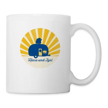 Retro Caravan Wohnmobil Wohnwagen Camping Style - Tasse - Weiß - Rechts