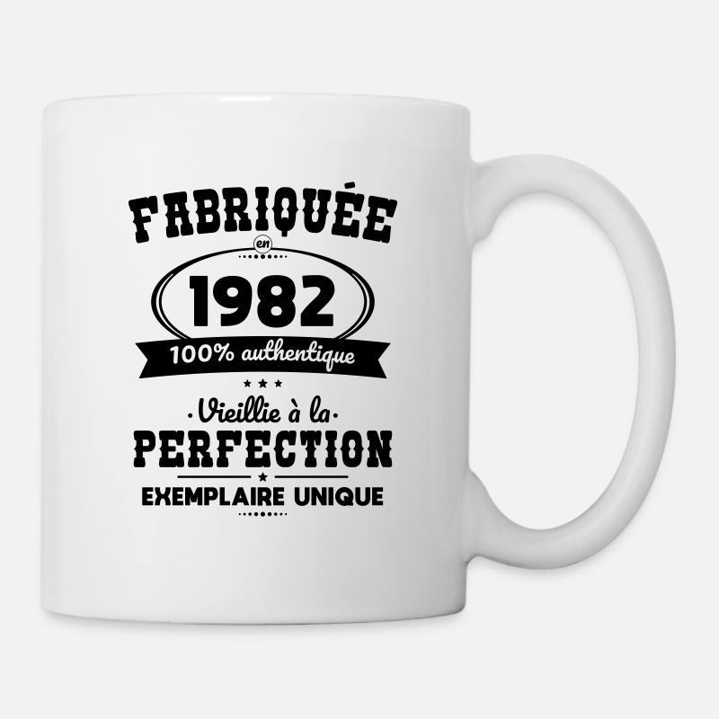 Anniversaire 40 ans - Fabriquée en 1982 - Mug blanc - blanc