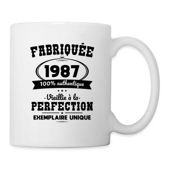 Anniversaire 35 ans - Fabriquée en 1987 - Mug blanc - blanc - Droite