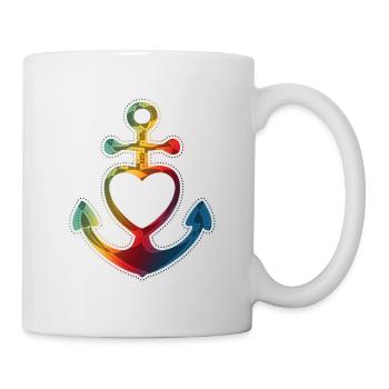 Faith Love Hope - ANKER HEART colorful - Mug - white - Right
