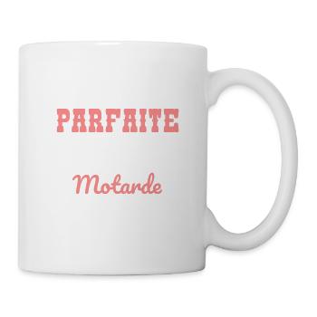 Je ne suis pas parfaite mais je suis motarde - Mug blanc - blanc - Droite