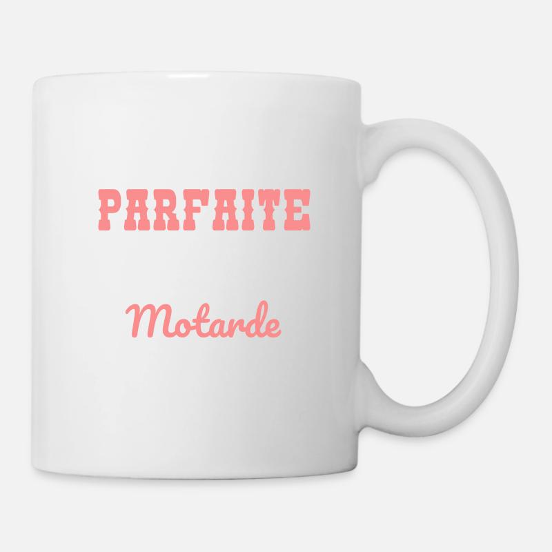Je ne suis pas parfaite mais je suis motarde - Mug blanc - blanc