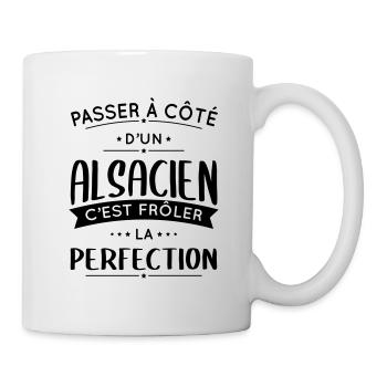Alsacien - Frôler la perfection - Alsace - Mug blanc - blanc - Droite