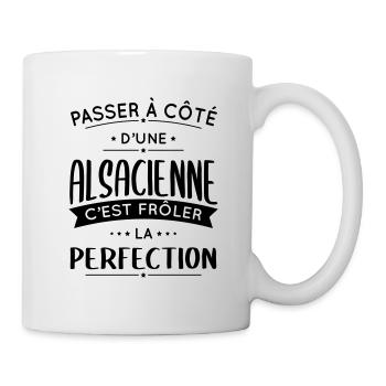 Alsacienne - Frôler la perfection - Alsace - Mug blanc - blanc - Droite