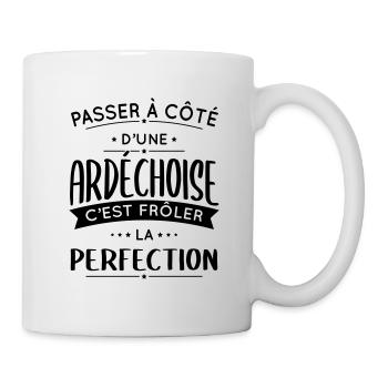 Ardéchoise - Frôler la perfection - Ardèche - Mug blanc - blanc - Droite