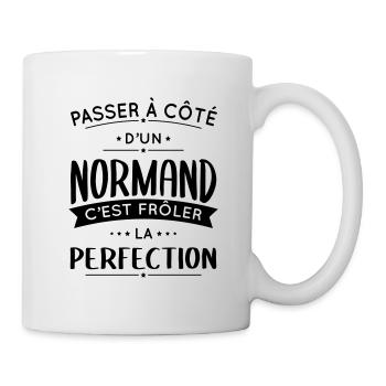 Normand - Frôler la perfection - Normandie - Mug blanc - blanc - Droite